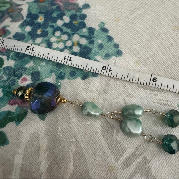 Handmade Pearl & Crystal Necklace. - Picture 6 of 6